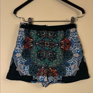 Topshop Multicolor High Waist Women's Shorts